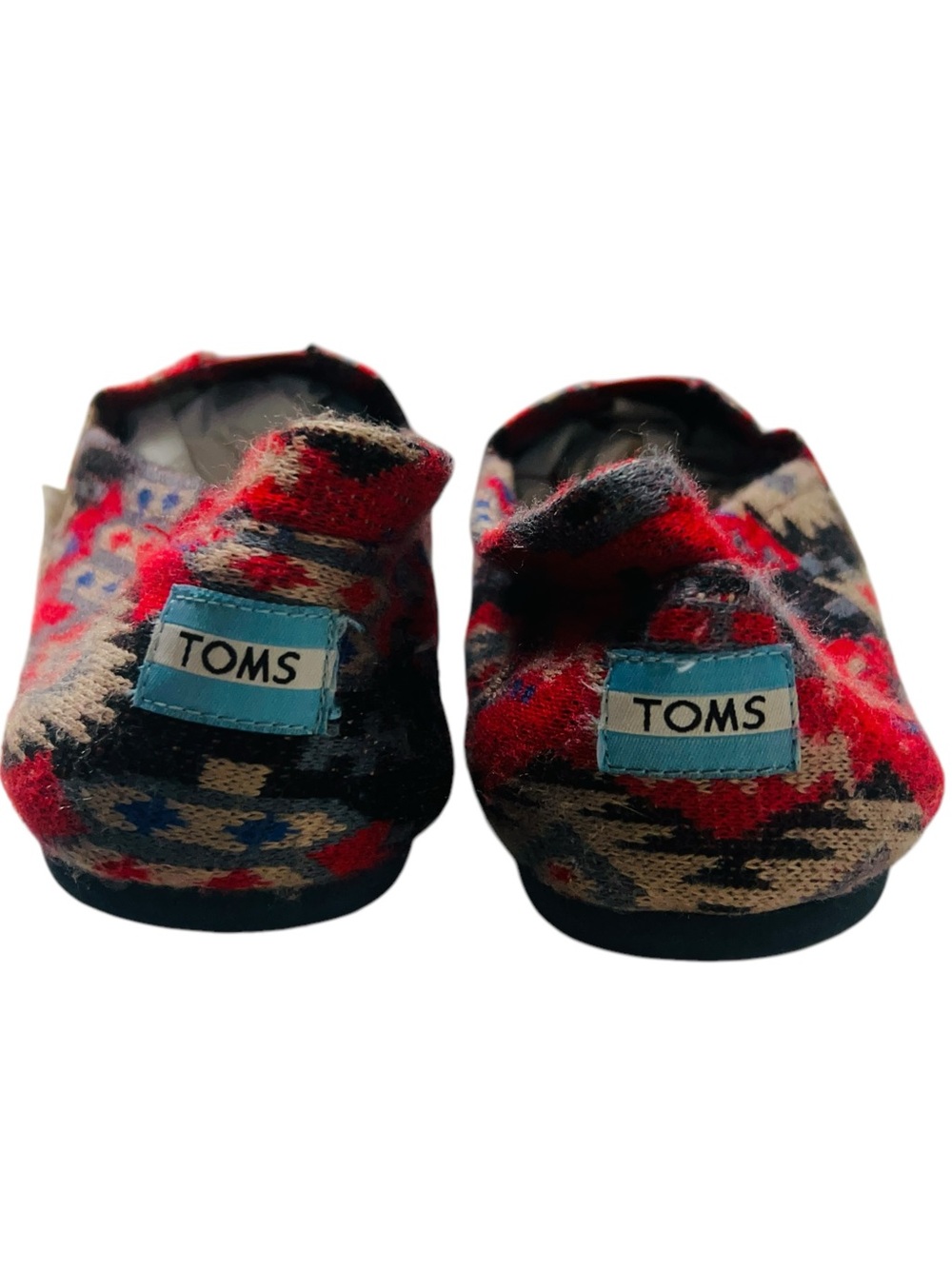 Tom’s Colorful Aztec Patterned Slip-On Flats Women’s Sz 12 - Picture 5 of 6